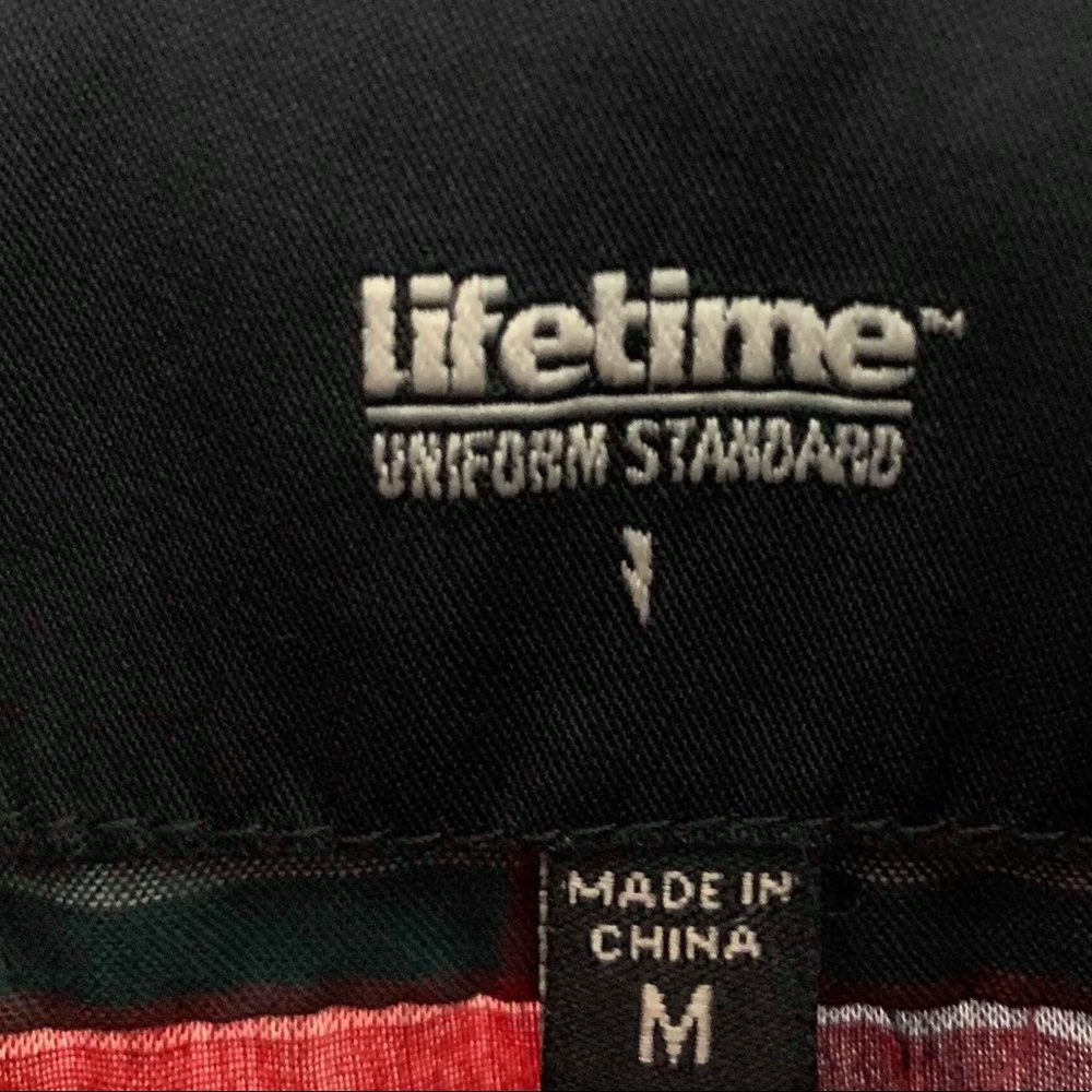 LIFETIME plaid checkered button down polo - Picture 6 of 6